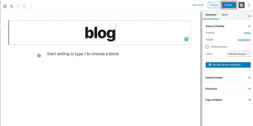 how to create Blog archive page
